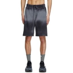 Diesel - Short de survêtement délavé avec micro-logo - Shorts - Homme - Noir S