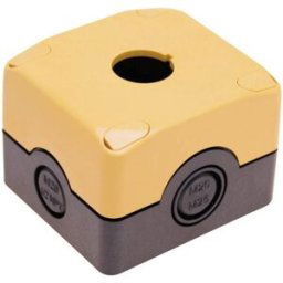 Boîtier vide Pizzato Elettrica ES 31001 1 emplacement (L x l x H) 72 x 80 x 56 mm noir, jaune 1 pc(s)