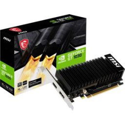 MSI Carte graphique Nvidia GeForce GT1030 4 GB HDMI™, DisplayPort overclockée, profil bas
