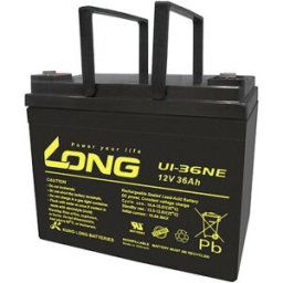 Long U1-36NE U1-36NE Batterie au plomb 12 V 36 Ah plomb (AGM) (l x H x P) 196 x 169 x 130 mm raccord à vis M6 résistant aux cycles de charge, auto-décharge