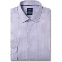 Pierre Clarence Chemise sans repassage droite fil à fil col semi-italien 45-46 (2XL)