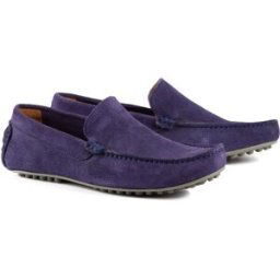 Pierre Clarence Mocassins cuir velours avec picots 41