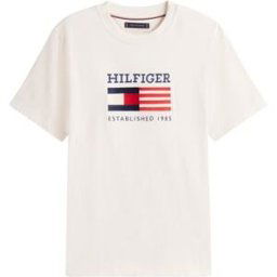 Tommy Hilfiger T-shirt en coton Beige L Male