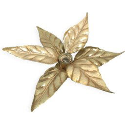 Lampe de plafond florale Willy Daro Massive België, nr. 2 dore 37x37x15