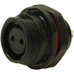 Cliff FM686832 Fiche haut-parleur embase femelle Nombre de pôles: 2 noir 1 pc(s)