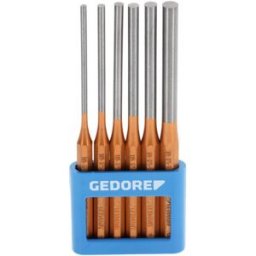 Gedore 119 L - jeu de chasse-goupilles, forme longue, 6 pièces dans le support en PVC 8866290