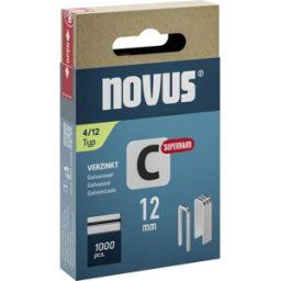 Novus Tools 042-0800 Agrafes à dos étroit Type 4 1000 pc(s) Dimensions (L x l) 12 mm x 6.1 mm