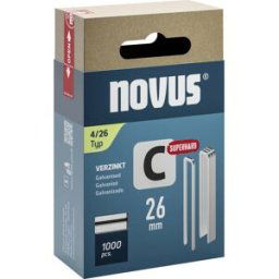 Novus Tools 042-0804 Agrafes à dos étroit Type 4 1000 pc(s) Dimensions (L x l) 26 mm x 6.1 mm