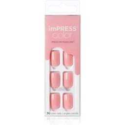 Kiss imPRESS Color Short Faux ongles Pretty Pink 30 pcs