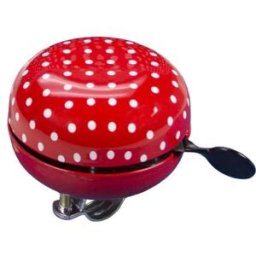 FISCHER Sonnette pour guidon de vélo Maxi, rouge / blanc