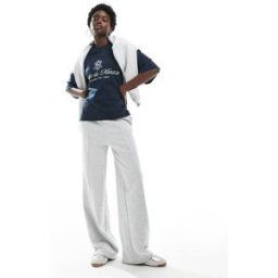 4th & Reckless - T-shirt oversize avec inscription logo brodÃ©e - Bleu marine Bleu marine M female