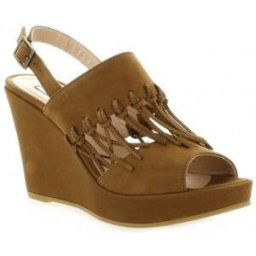 Sandales Benoite C Nu pieds cuir nubuck Marron