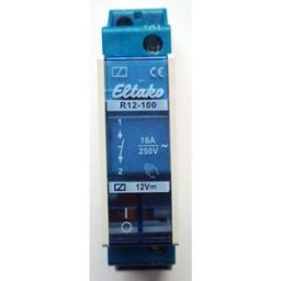 Eltako R12-100-12V DC Relais de commutation Tension nominale: 12 V Courant de commutation (max.): 8 A 1 NO (T) 1 pc(s)