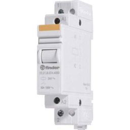 Relais industriel Finder 22.23.9.024.4000 Tension nominale: 24 V/DC Courant de commutation (max.): 20 A 1 NO (T), 1 NF (R) 1 pc(s)
