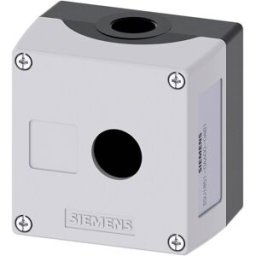 Siemens 3SU1851-0AA00-0AB1 Boîtier vide 1 emplacement, pour montage au sol (L x l x H) 89.4 x 85 x 64 mm sans inscription gris 1 pc(s)