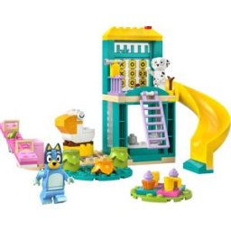 Lego Bluey et Chloe à l'aire de jeux