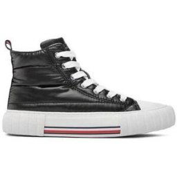 Bottines Tommy Hilfiger HIGH TOP LACEUP SNEAKER Noir
