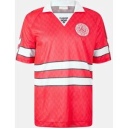 Hummel Denmark Retro Home Shirt 1988 Adults Rouge/Blanc 2X Grand. Male