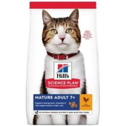 HILL'S PET NUTRITION S.N.C Hill's croquettes chat science plan adult mature 7+ poulet sac 1,5kg