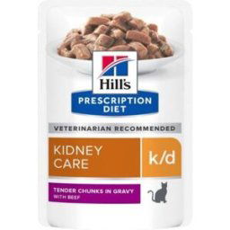 HILL'S PET NUTRITION S.N.C Hill's patee chat adult prescription diets k/d kidney care boeuf 12 sachets de 85g