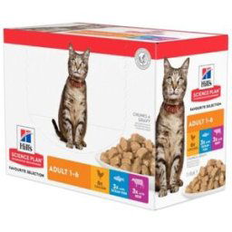 HILL'S PET NUTRITION S.N.C Hill's patee chat science plan adult mixte 12 sachet de 85g