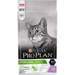 Purina pro plan adult croquettes sterilised optirenal dinde lot de 8x400g