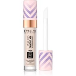 Eveline Cosmetics Liquid Camouflage correcteur waterproof à l'acide hyaluronique teinte 01 Light Porcelain 7.5 ml