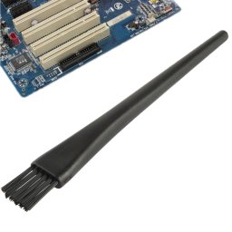 Pinceau de nettoyage antistatique à manche rond 11 pièces, longueur: 14,8 cm (noir)