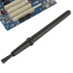 Brosse de nettoyage antistatique à manche rond, composants électroniques, longueur: 14cm (noir)