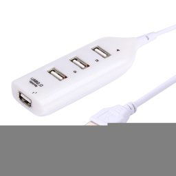 4 Ports USB 2.0 HUB, Longueur du câble: 30cm (Beige + Blanc)