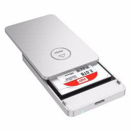 ORICO 2569S3 USB3.0 Mirco-B externe boîtier de disque dur de stockage pour 9,5 mm 2,5 pouces SATA HDD / SSD (argent)