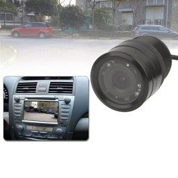 Caméra de recul pour voiture à capteur LED, objectif couleur de soutien / 120 degrés visible / fonction étanche et capteur de nuit, diamètre: 31 mm (E328) (noir)