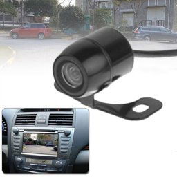 Caméra de vision arrière sans fil Butterfly DVD étanche avec plaque de pesée, support installé dans le navigateur de voiture DVD ou moniteur de voiture, angle de vision large: 170 degrés (WX003) (noir)