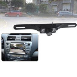 6 LED IR Infrarouge étanche Vision nocturne sans fil Cadre de plaque d immatriculation Astern Backsight Caméra de recul, Support installé dans la voiture DVD Navigator ou Moniteur de voiture, Angle de vision