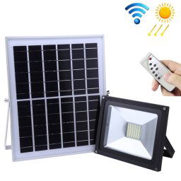 Lumière d inondation solaire imperméable de TGD 30W IP65, lumière intelligente de 54 LEDs avec le panneau solaire et à télécommande
