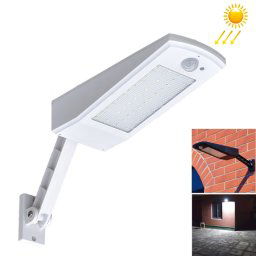 Lumière solaire solaire de capteur de mouvement de 6.8W LED, 48 LEDs SMD 2835 900 lumière d économie d énergie d angle de LM avec le panneau solaire de 5V 3.2W (blanc)