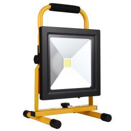 Lumière d inondation rechargeable imperméable de l ÉPI LED de 30W IP65, 2650LM 6000-6500K avec le chargeur de voiture, AC 85-265V