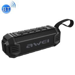 Banque de puissance d enceinte Bluetooth awei Y280 IPX4 avec graves améliorés, micro intégré, prise en charge des cartes FM / USB / TF / AUX (noir)
