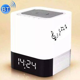 MUSKY DY 28 LED Lumière 3D Musique Mini Haut-parleur Bluetooth, Alarme Horloge De Support / AUX, Pour iPhone, Galaxie, Sony, Lenovo, HTC, Huawei, Google, LG, Xiaomi, Autres Smartphones