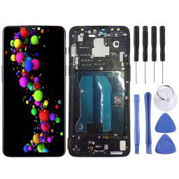 Écran LCD et numériseur complet avec cadre pour OnePlus 6 (noir)