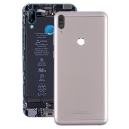 Couverture arrière avec objectif d appareil photo et touches latérales pour Asus Zenfone Max Pro (M1) / ZB601KL (argent)