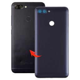Coque arrière avec objectif d appareil photo et touches latérales pour Asus Zenfone Max Plus (M1) / ZB570TL (noir)