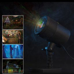 Blinblin CMF-A101 IP65 Imperméable À L eau Shell Paysage Lumière, Rouge + Vert Lampe Mini Laser Extérieure Dynamique