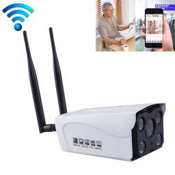 J-02130 1.3MP double caméra IP sans fil antenne intelligente sans fil, support de vision nocturne infrarouge et carte TF (64 Go max)