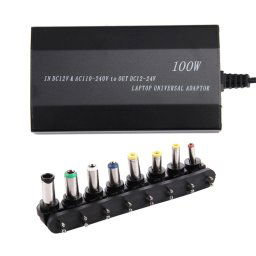 Chargeur universel pour ordinateur portable avec chargeur allume-cigare et adaptateur secteur, 8 adaptateurs secteur et 1 port USB pour Samsung, Sony, Asus, Acer, IBM, HP, DELL