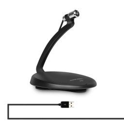 Yanmai SF-911B USB 2.0 microphone à condensateur d enregistrement professionnel avec support de base, longueur de câble: 1,5 m (noir)