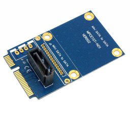 MINI SATA à 7 broches SATA Mini PCI-E Disque dur Carte d extension Carte d extension (Bleu)