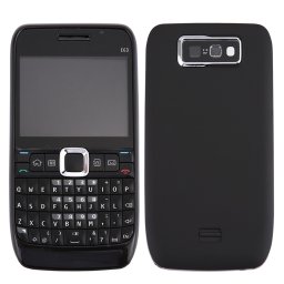 iPartsAcheter pour Nokia E63 Couvercle du boîtier complet (couvercle avant + lunette du cadre du milieu + couvercle arrière de la batterie + clavier) (noir)
