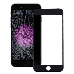 iPartsBuy pour l écran avant de l iPhone 6s en verre extérieur avec le cadre avant d écran d affichage à cristaux liquides et l adhésif optiquement clair d OCA (noir)