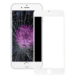 iPartsBuy pour l écran avant de l iPhone 6s lentille en verre extérieure avec le cadre avant de cadre d écran d affichage à cristaux liquides et l adhésif optiquement clair d OCA (blanc)